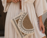 Handbags clutch elegant burlap ZT-2