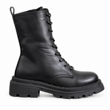 Women’s Lace-Up Block Heel Boots E-112