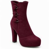 BOOT HEELS SUEDE - R-1