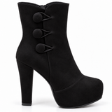 BOOT HEELS SUEDE - R-1