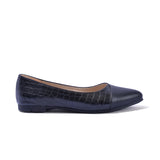 Ballerina Flat Crocodile And Leather BN-501