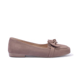 Ballerina Flat Suede With Bow BN-504