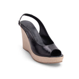 Sandal Wedge Leather With Buckle W-13