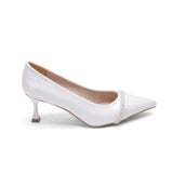 shoe heeled Leather with shiny strap GZ-10