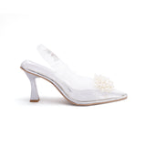 Shoes Heel Leather transparent F-30