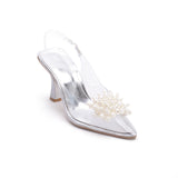 Shoes Heel Leather transparent F-30