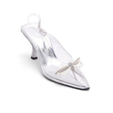 Shoes Heels Leather Transparent Elegant F-24