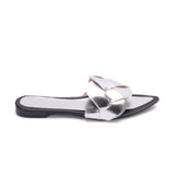 Slipper Flat Leather With Strapes Stylish SL-193