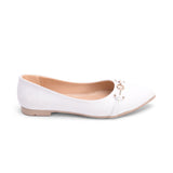 Ballerina Flat Leather With Acceroies BN-506