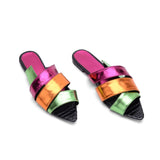 Slipper Flat Leather With a Distinctive Shape SL-192