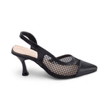 Shoes Heels Leather With mesh F-23