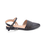 Sandal Flat Leather With Stripes SF-54