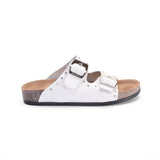 Slipper Flat Leather With Buckle SL-114