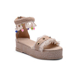 Sandal Flat Burlap K-13