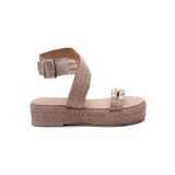 Sandal Flat Burlap appearance Simply K-17