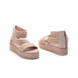 Sandal Flat Burlap K-14