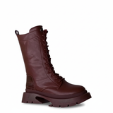 Ankle Boot Leather With Zipper Elegant E-105