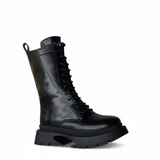 Ankle Boot Leather With Zipper Elegant E-105