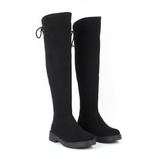 Long Boot Suede With Rope and Zipper LB-46