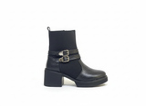 Ankle Boot Leather With Elastic E-108
