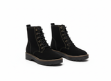 Ankle Boots Flat Suede With Rope E-109
