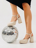 Shoes High Heel Leather Glossy H-17