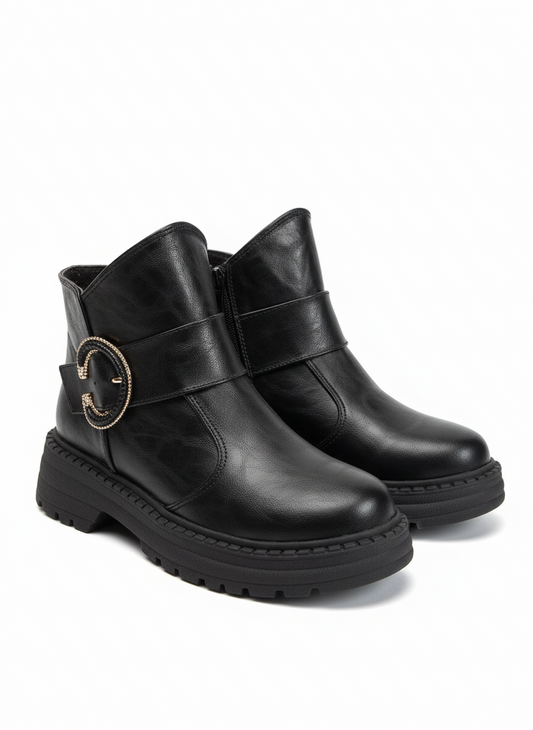 Ankle Boot Leather For Woman G-55
