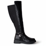 Long Boot Leather And Suede Elegant LB-47