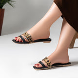 Slipper Flat Leather With Strape SL-212