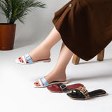 Slipper Flat Leather With Strape SL-212