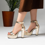 Sandal High Heel Suede H-12