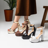 Sandal High Heel Suede H-12