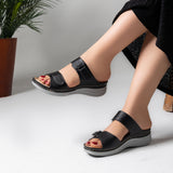 Slipper Medical Heel Flat Leather SL-197