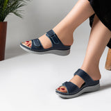 Slipper Medical Heel Flat Leather SL-197