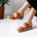 Slipper Medical Heel Flat Leather SL-197