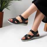 Sandal Medical Heel Flat Leather SF-55