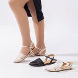 Sandal Flat Leather With Stripes SF-54