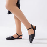 Sandal Flat Leather With Stripes SF-54