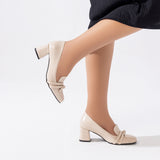 Shoes Mid Heels Leather GZ-4