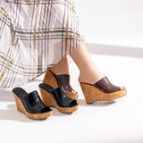 Slipper Wedge Leather W-11