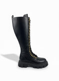 Long Boot Leather With Rope LB-38