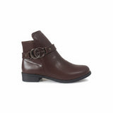 Ankle Boot Leather With Accesories G-54