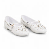 Ballerina Leather Emroided With Buckle BF-817