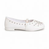 Ballerina Leather Emroided With Buckle BF-817
