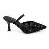 Shoes Heels Dentelle With Print Flower F-625