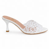 Slipper Heeled Dentelle Easy To Wear X-18