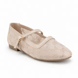 Ballerina Mesh With Leather Emroided With Buckle BF-818