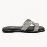 Slipper Flat Leather With Sequin SL-252