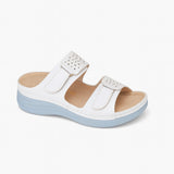 Slipper Medical Heel Flat Leather SL-197