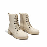 Ankle Boot Leather With Rope E-26